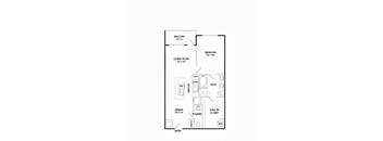 A16 floorplan at The Gabriella apartments