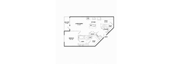 A17 floorplan at The Gabriella apartments