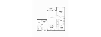 A18 floorplan at The Gabriella apartments