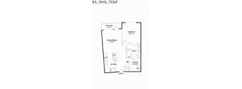 A5 floor plan at The Gabriella apartments