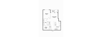 A6 floorplan at The Gabriella apartments