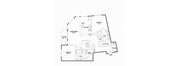 B11 floorplan at The Gabriella apartments