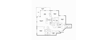 C1 floorplan at The Gabriella apartments