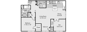 B2S floorplan at Highlands Hill Country