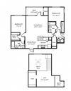 Two bedroom Two bathroom Floor Plan Two bedroom Two bathroom Floor Plan at Ellington Metro West, Massachusetts, 01581