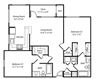 2 Bed 2 Bath Floor Plan 2 Bed 2 Bath Floor Plan at Ellington Metro West, Westborough, MA