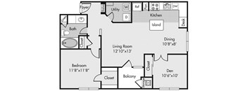 Highlands Hill Country B1 floor plan