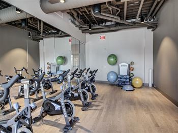 Fitness Center Cardio Equipment at Via Seaport Residences, Boston