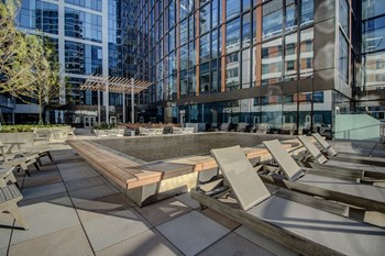 Outdoor Patio Area at Via Seaport Residences, Boston - Photo Gallery 9