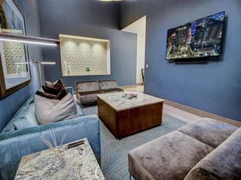 Resident Lounge with Media and WiFi at Via Seaport Residences, Boston, 02210