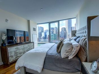 Gorgeous Bedroom Designs at The Benjamin Seaport Residences, Boston, 02210