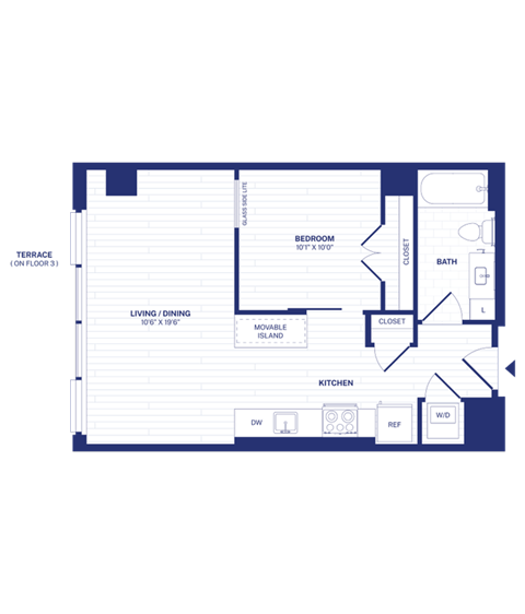 RiverPoint luxury apartments JRA2 floorplan