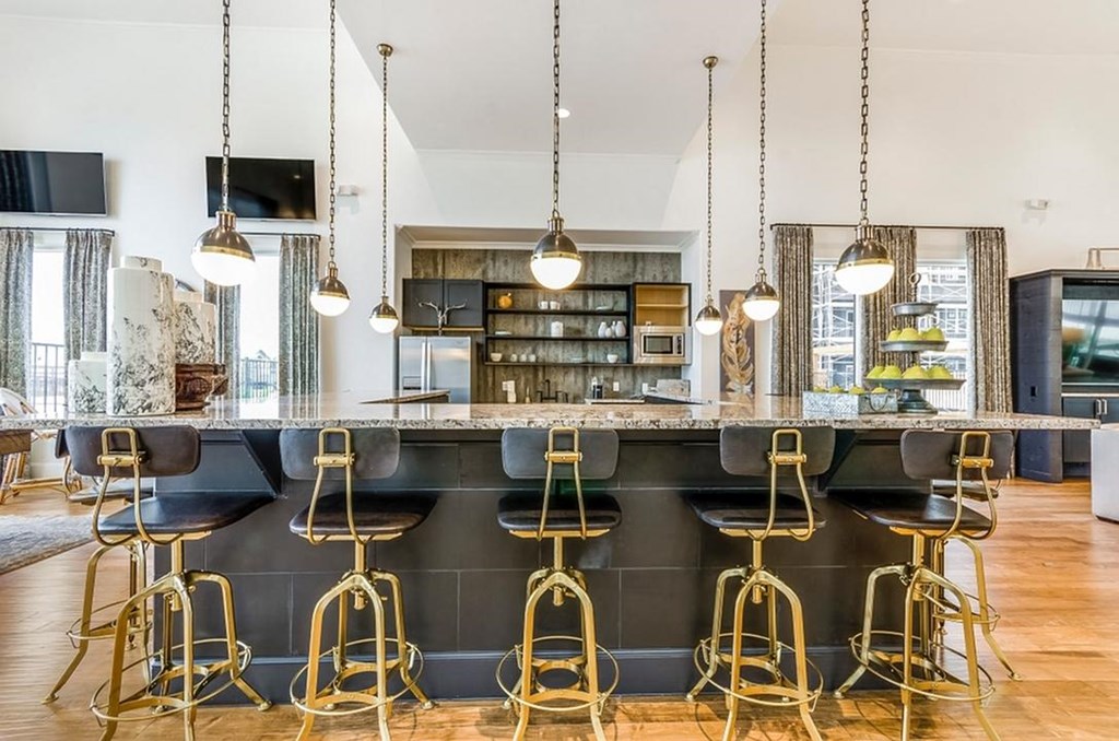 Breakfast Bar-Dining Room at Berkshire Creekside, New Braunfels, TX