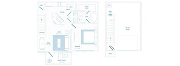 M54 A1 floor plan at Reveal 54, Georgetown, TX, 78626