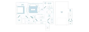 M54 A4 floor plan at Reveal 54, Georgetown, Texas