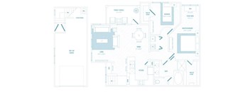 M54 B2 floor plan at Reveal 54, Texas, 78626