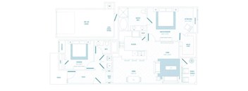 M54 B3 floor plan at Reveal 54, Georgetown, TX, 78626