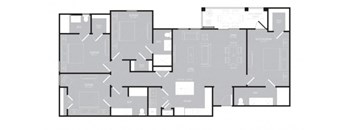 MBS D1 Floor plan at Park at Bayside, Rowlett, Texas
