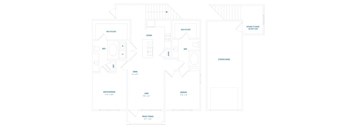 MLR B3g floor plan at Reveal at Lake Ridge, Texas, 75054