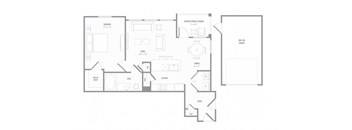 MOL A6T floor plan at Reveal on the Lake, Rowlett, TX