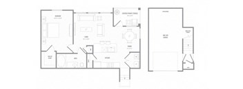 MOL A7T floor plan at Reveal on the Lake, Rowlett, 75088