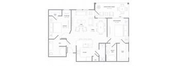 MOL B1 A floor plan at Reveal on the Lake, Rowlett, TX, 75088