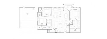 MOL C1T floor plan at Reveal on the Lake, Rowlett