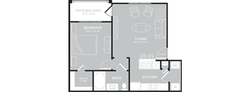 MOP A1 floor plan at Villages of Magnolia, Magnolia, 77354