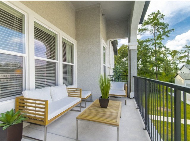 Private Balcony With Seating at Berkshire Woodland, Texas