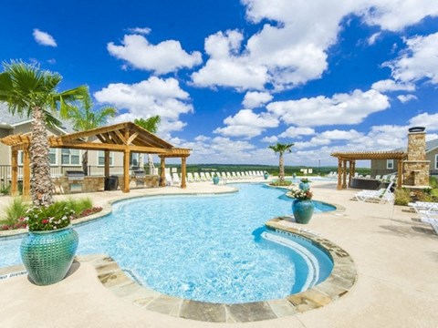 Outdoor Swimming Pool at Villages of Briggs Ranch, San Antonio, Texas