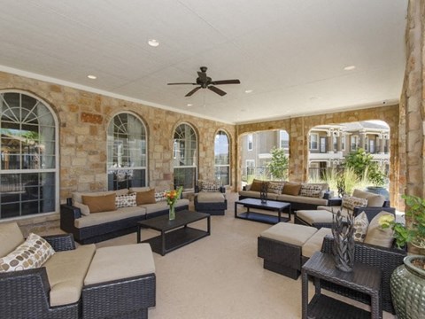Posh Lounge Area In Clubhouse at Villages of Briggs Ranch, San Antonio, TX, 78245