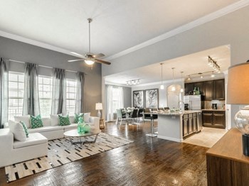 Modern Living Room Interiors at Villages of Briggs Ranch, Texas