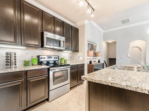 Granite Countertop Kitchen at Villages of Briggs Ranch, San Antonio, TX, 78245