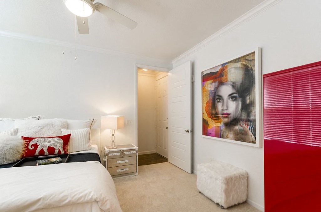 Bedroom interior at Villages 3Eighty, Little Elm, Texas