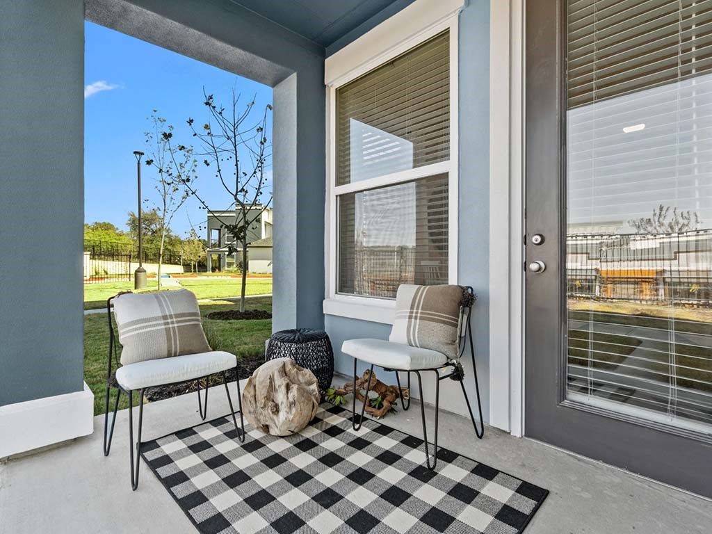 Balcony area at Reveal 54, Georgetown, TX, 78626