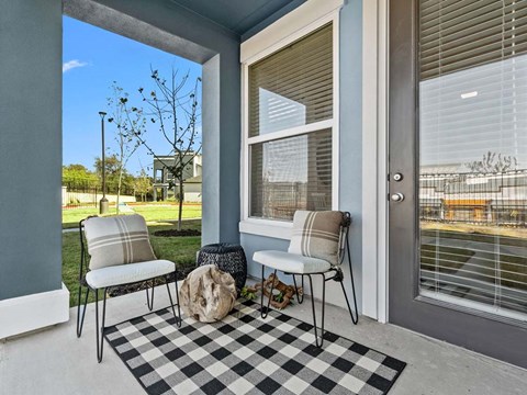 Balcony area at Reveal 54, Georgetown, TX, 78626