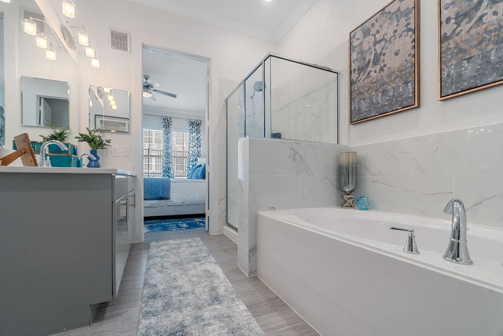 Bathroom area at Reveal on the Lake, Texas