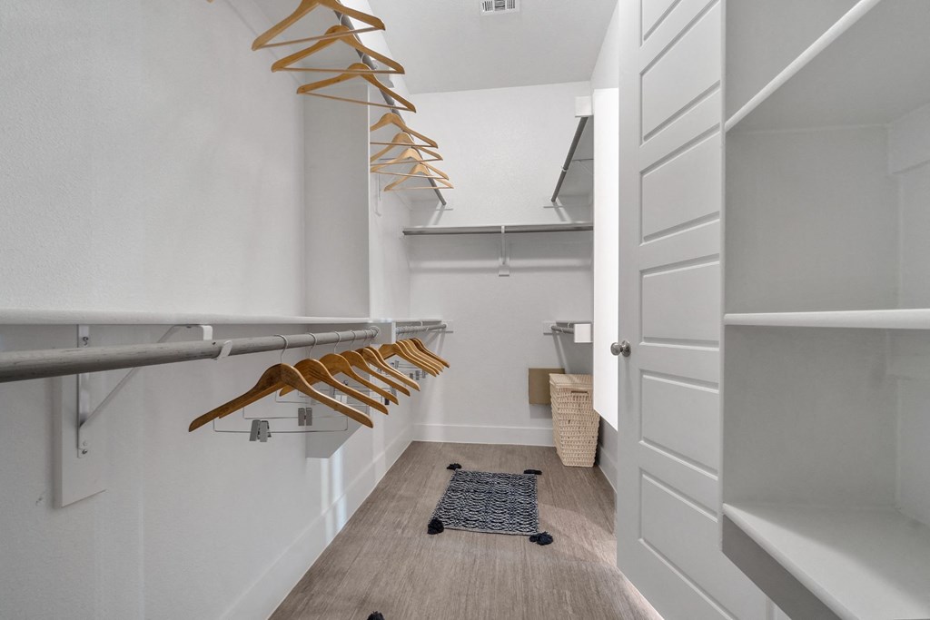 Closet area at Reveal on the Lake, Rowlett