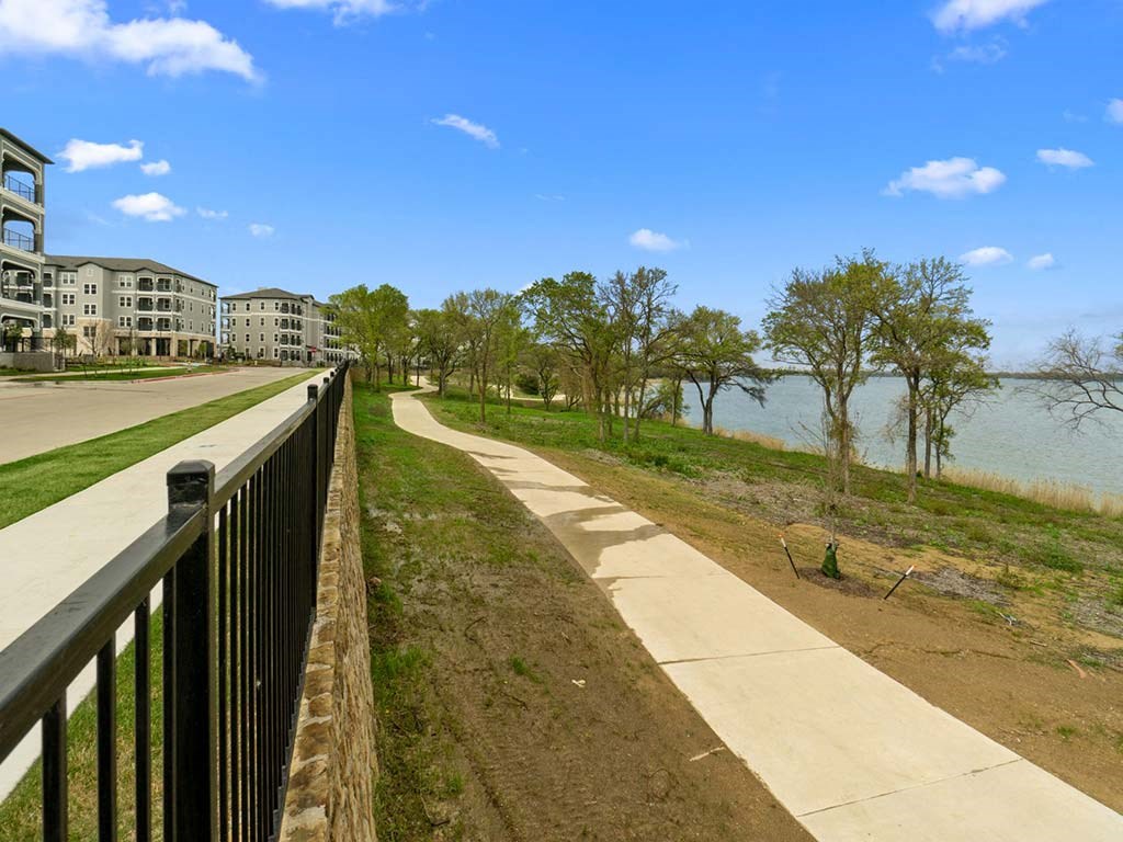 Lakeside walk at Reveal on the Lake, Texas, 75088
