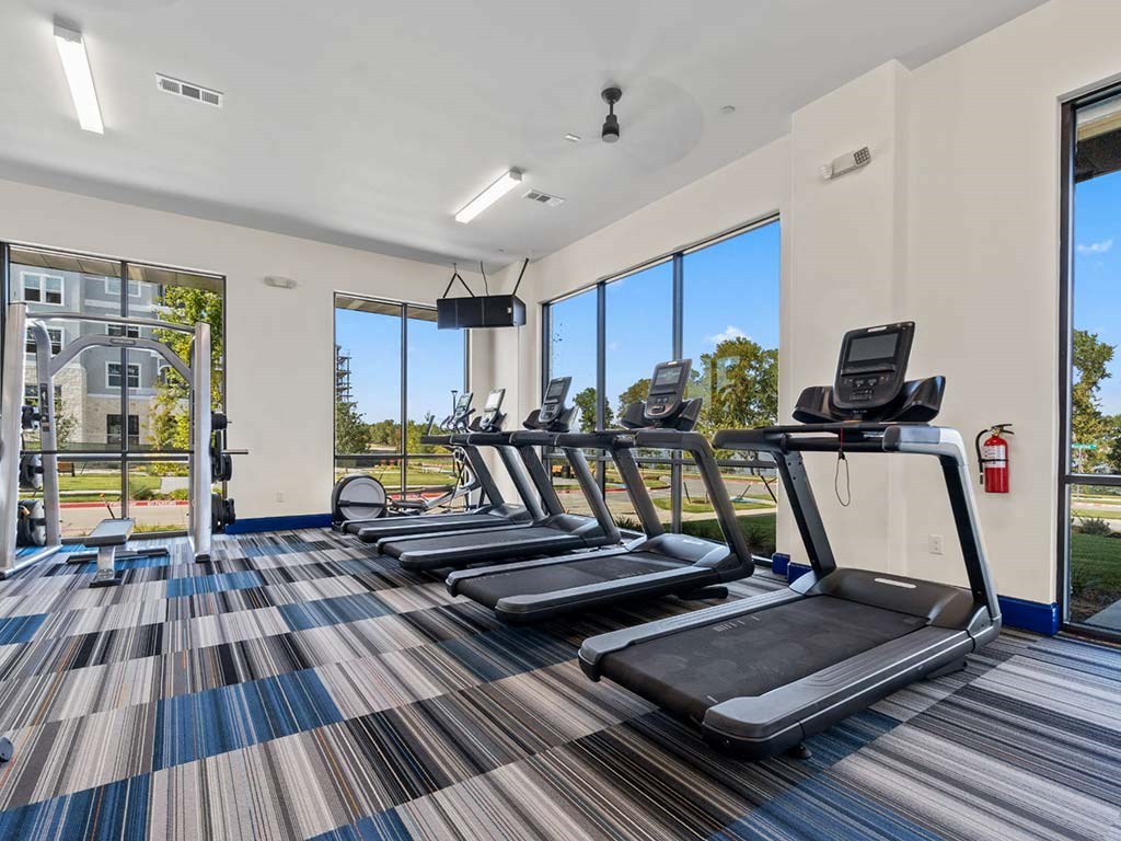 Fitness center equipment at Reveal Lake, Rowlett, 75088