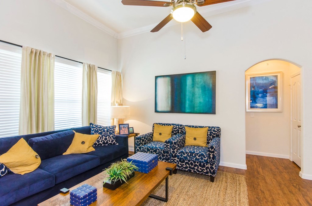 Sofas in living room at Villages of Magnolia, Texas, 77354