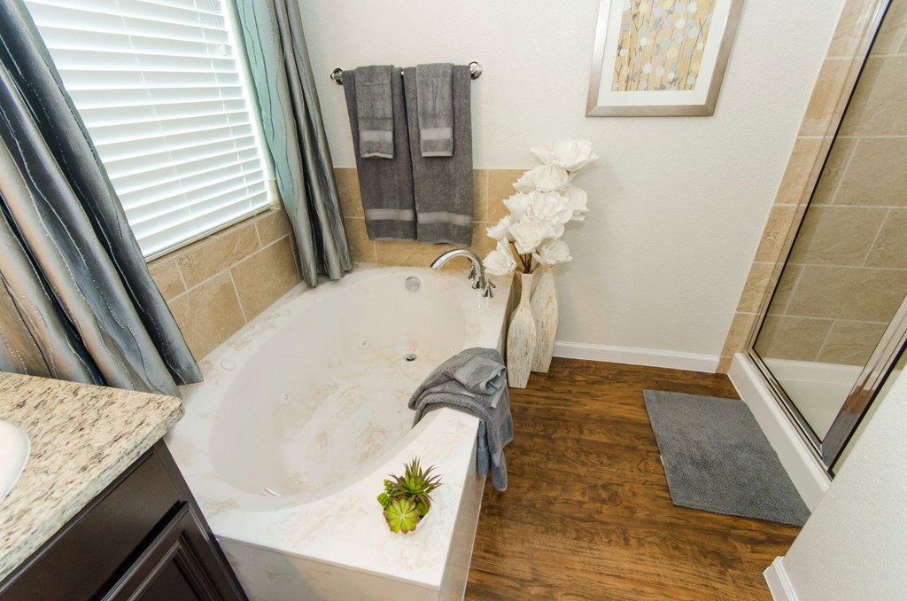 Bathroom interior at Villages of Magnolia, Magnolia, TX
