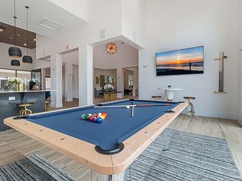 social lounge with billiards