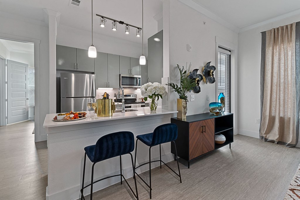 Kitchen area at Reveal at Onion Creek, Texas