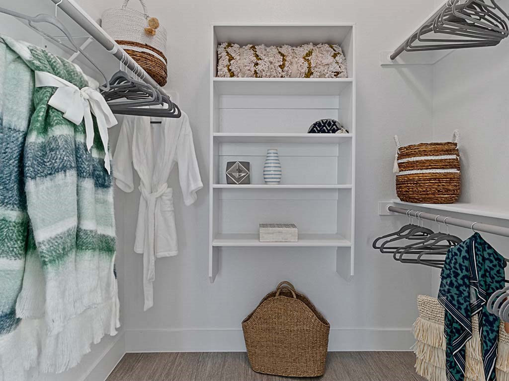 Closet at Reveal at Onion Creek, Austin, Texas