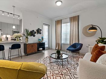 Living room sofa at Reveal at Onion Creek, Austin, TX