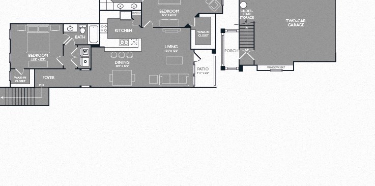Two Bed Two Bath Floor Plan Two Bed Two Bath Floor Plan at Mansions at Briggs Ranch, Texas