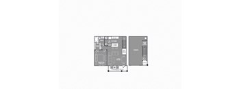 One-Bedroom Floor Plan at Mansions of Georgetown, Georgetown, TX, 78626