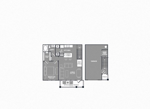 One-Bedroom Floor Plan at Mansions of Georgetown, Georgetown, TX, 78626