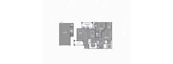 Two-Bedroom Floor Plan at Mansions of Georgetown, Georgetown